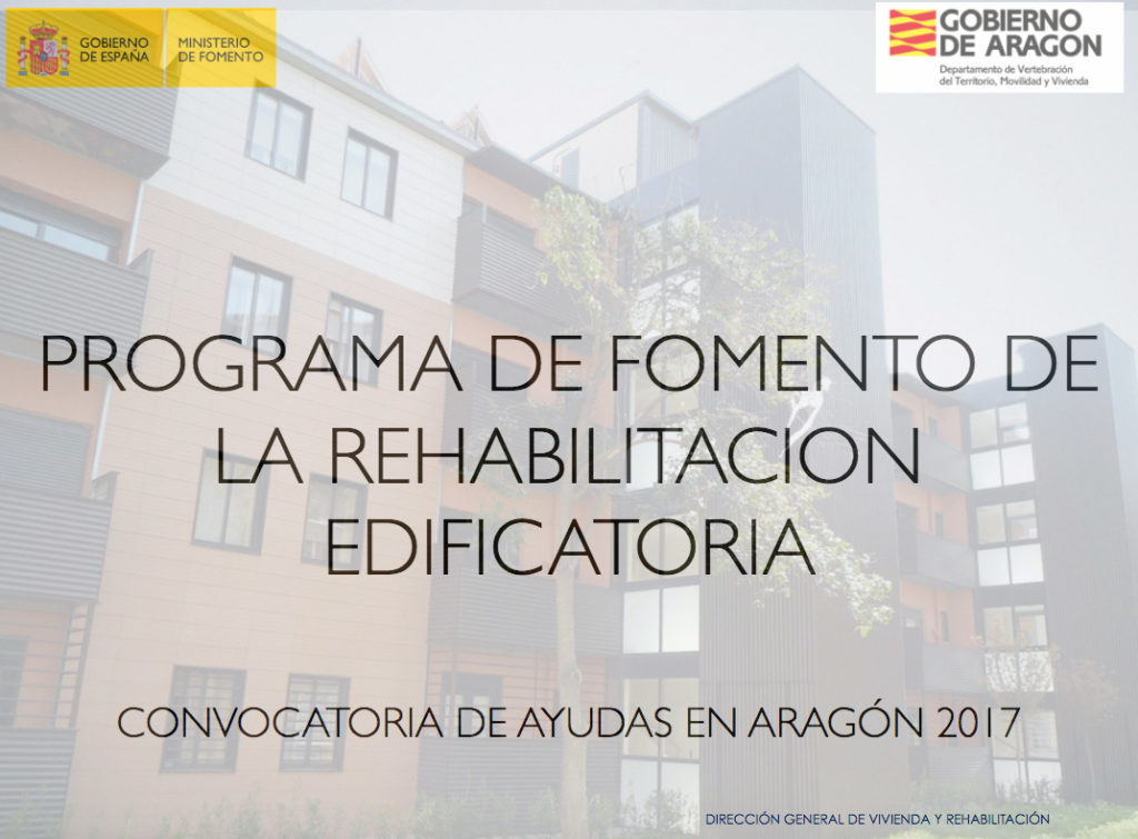 ayudas aragón para la rehabiliatción de las viviendas